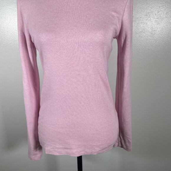 J.CREW Sweater Womens Medium Pink Solid Knitted Perfect Fit Turtleneck Pullover - Picture 5 of 16